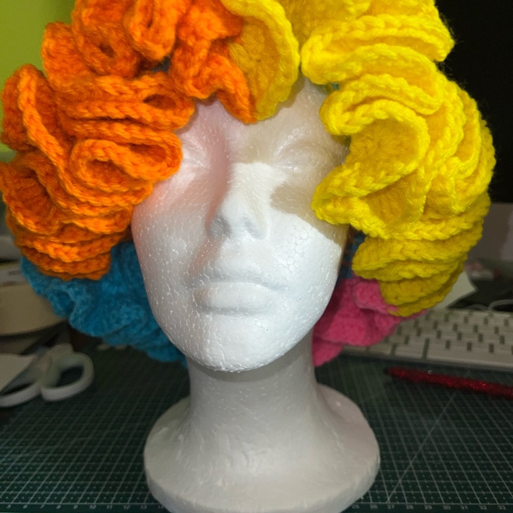 Crochet Ruffle Hat - Picture 4 of 5